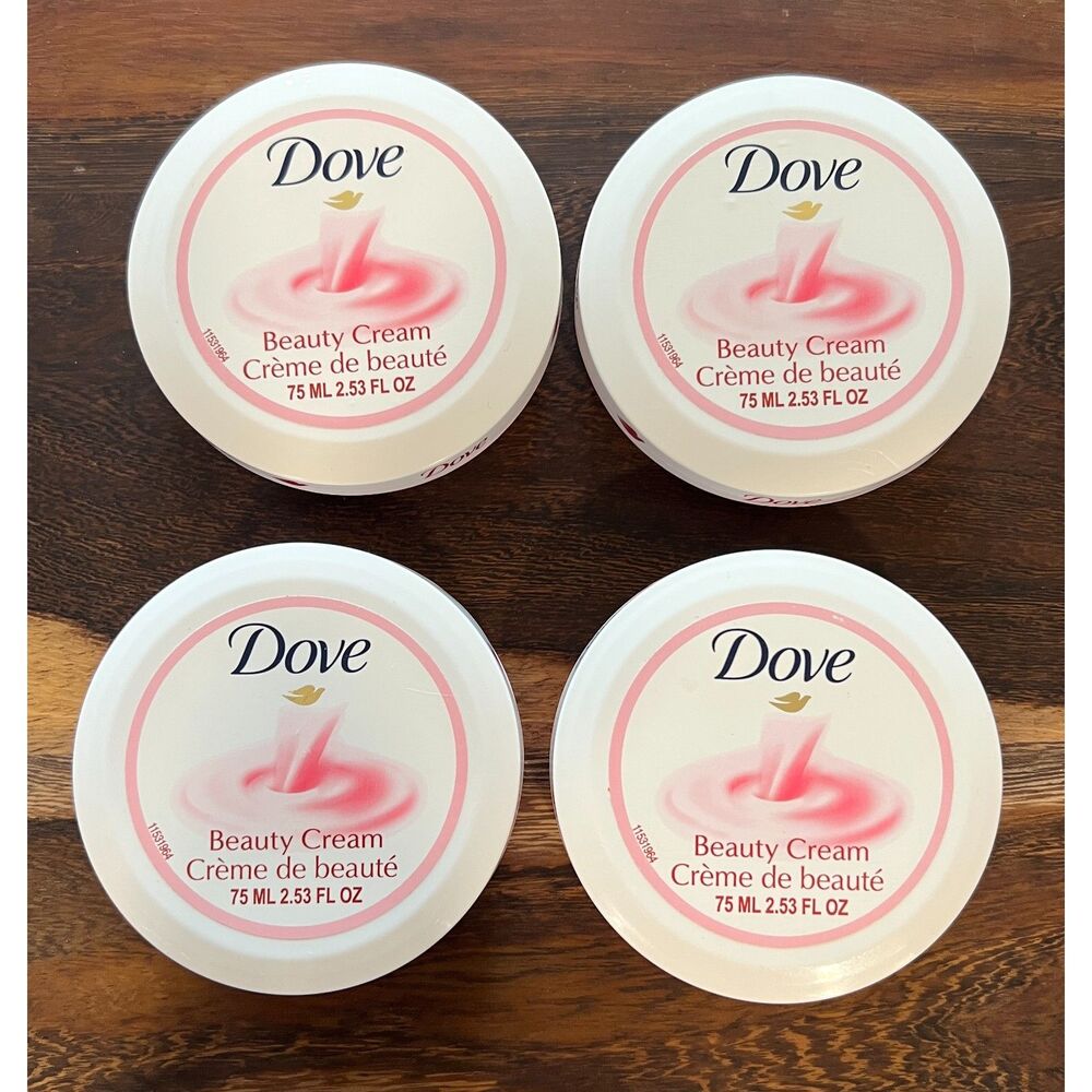 Dove Beauty Cream Moisturizer 2.53 oz New Lot of 4